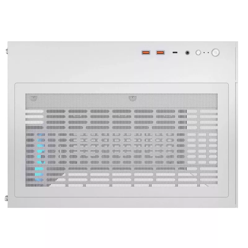 PC Midi Torn Korpus Cougar FV150 ARGB Valge — ATX/Mikro-ATX/Mini-ITX, 3x120mm ees, 1x120mm taga, 2x3,5 tolli + 2x2,5 tolli pesad, USB 3.2 Gen1