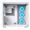 PC Midi Torn Korpus Cougar FV150 ARGB Valge — ATX/Mikro-ATX/Mini-ITX, 3x120mm ees, 1x120mm taga, 2x3,5 tolli + 2x2,5 tolli pesad, USB 3.2 Gen1