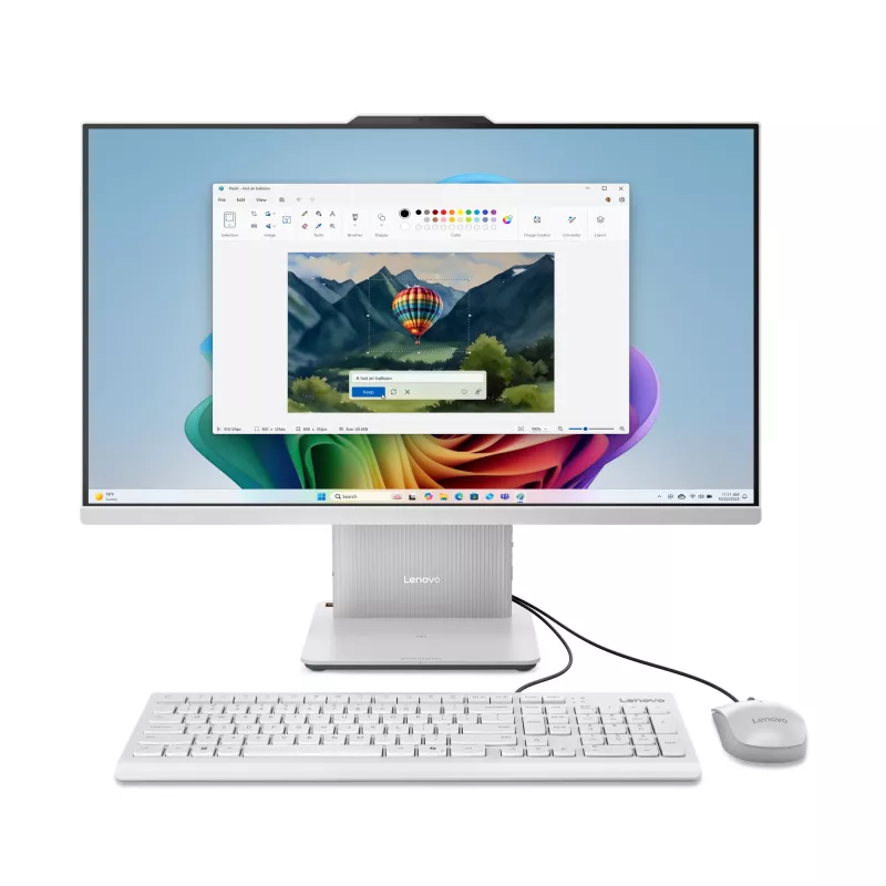 Lenovo IdeaCentre AIO 27AKP10 AMD Ryzen™ 7 250 68,6 cm (27 tolli) 1920 x 1080 pikslit Kõik-ühes-PC 32 GB DDR5-SDRAM 1 TB SSD Windows 11 Home Wi-Fi 6 (802.11ax) Hall