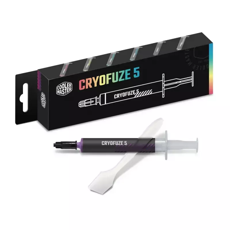 Termopasta Cooler Master Cryofuze 5 — kollane, max töötemperatuur 240 °C, 1 tk
