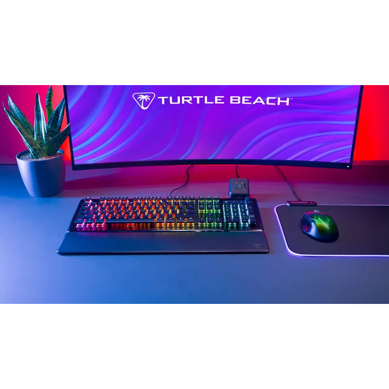 Turtle Beach Vulcan II klaviatuur Mängimine USB Saksa Must