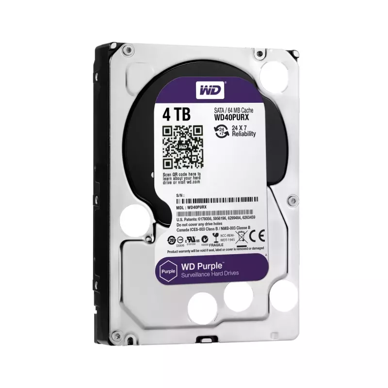 HDD Western Digital 4TB 3.5 tolli SATA III ketas WD40PURX