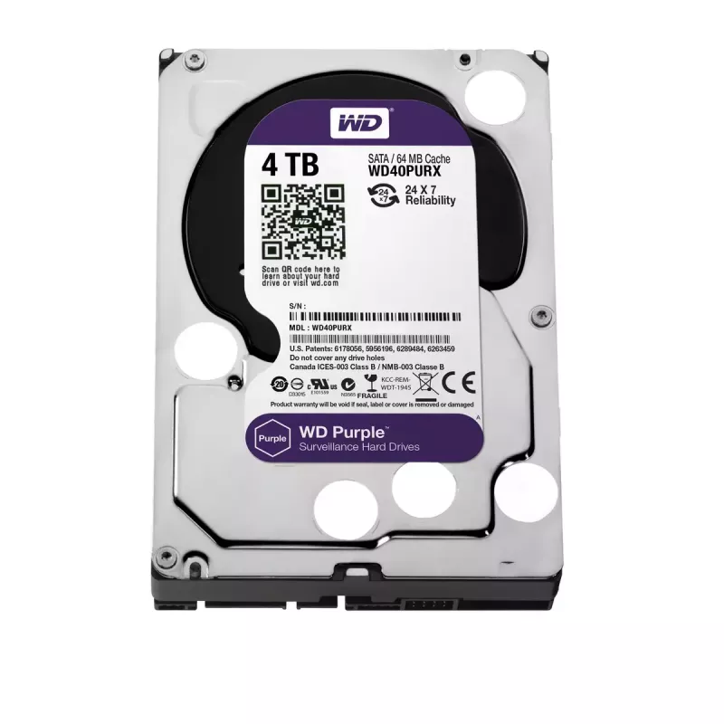 HDD Western Digital 4TB 3.5 tolli SATA III ketas WD40PURX