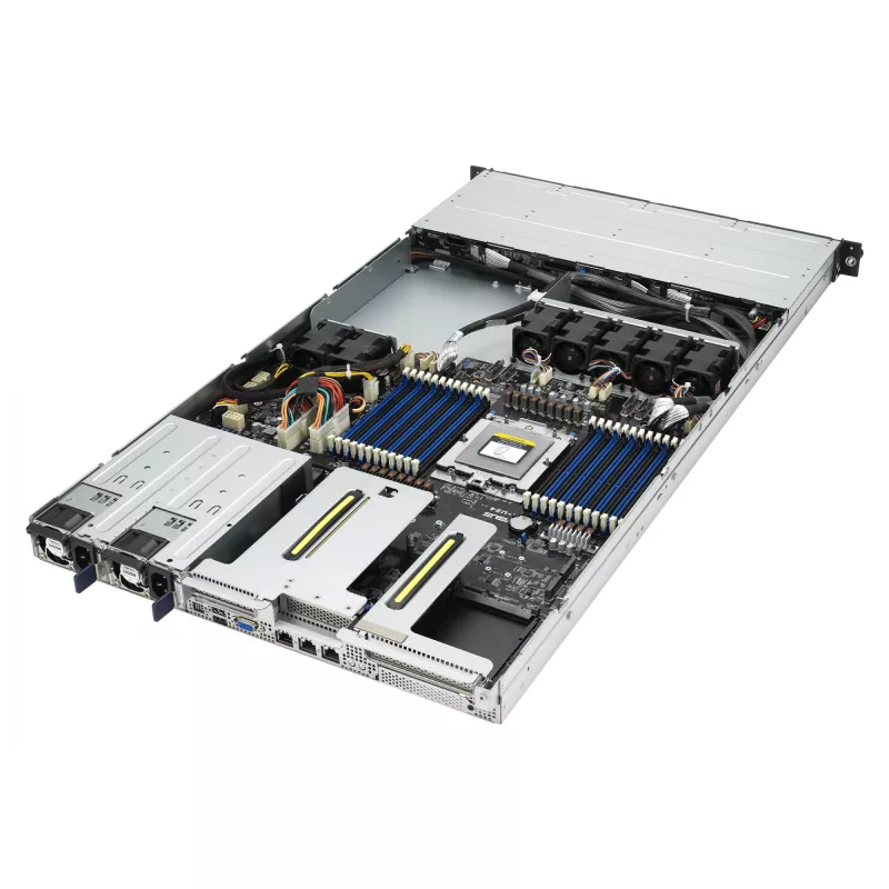 ASUS RS500A-E12-RS4U Socket SP5 Rack (1U) Must, Hõbe