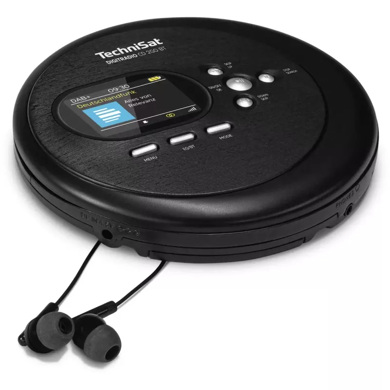 Kaasaskantav CD-mängija TechniSat DIGITRADIO CD 2GO BT Must MP3 DAB+ FM