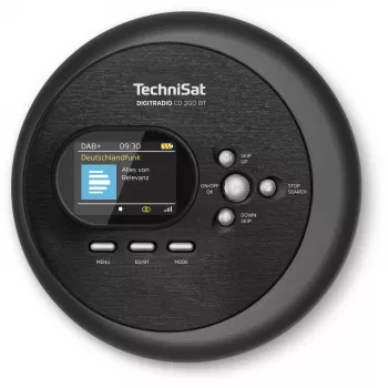 Kaasaskantav CD-mängija TechniSat DIGITRADIO CD 2GO BT Must MP3 DAB+ FM