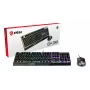 MSI VIGOR GK30 COMBO RGB MEMchanical mänguklaviatuur + Clutch GM11 mänguhiir ' DE paigutus, 6-tsooniline RGB valgustusega klaviatuur, kahetsooniline RGB valgustusega hiir, 5000 DPI optiline sensor, RGB Mystic Light'
