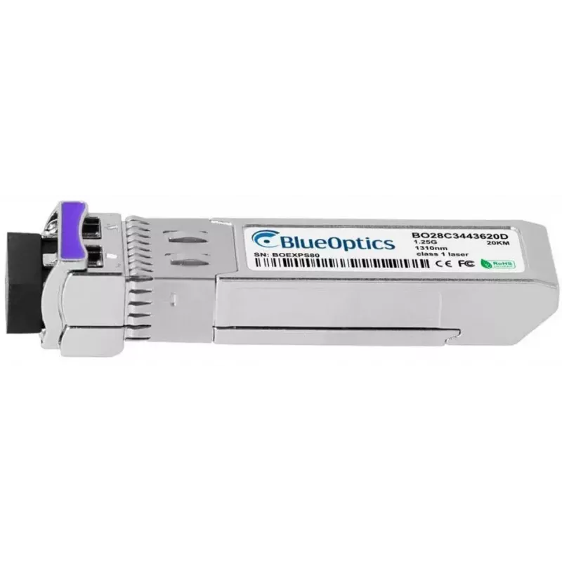 Võrgutransiiveri moodul BlueOptics AT-SPBD20DUAL-14-BO — fiiberoptiline SFP, cSFP liides, LC pistik, alumiinium