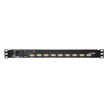 ATEN 8-Port 17 inch LCD KVM Switch Over IP (USB - PS/2 VGA) with USB Peripheral port