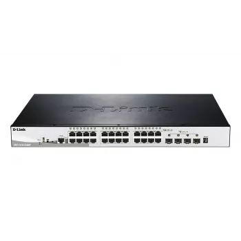D-Link 28-pordine gigabit-pinuühendatav PoE nutika hallatav kommutaator koos 4 x 10G SFP+