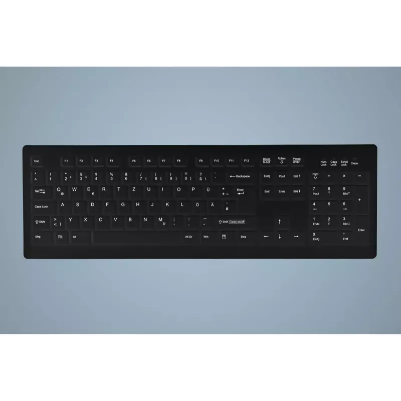 Active Key AK-C8100 klaviatuur meditsiiniline USB QWERTZ saksa must täissuuruses 105 klahvi