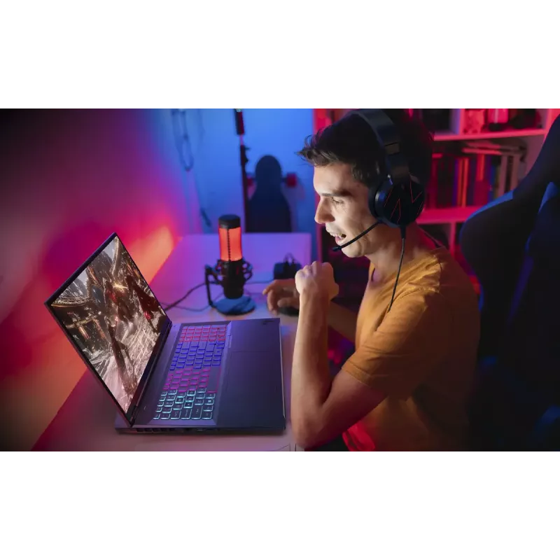 Acer Nitro 18 AI AMD AN18-61-R952 AMD Ryzen AI 9 365 sülearvuti 45,7 cm (18 tolli) WQXGA 32 GB DDR5-SDRAM 2 TB SSD NVIDIA GeForce RTX 5070 Ti Wi-Fi 6E (802.11ax) Windows 11 Home Saksa Must
