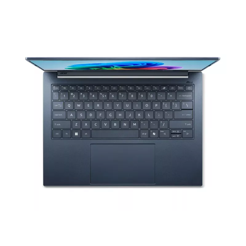 Acer Aspire 14 AI A14-11M-X0Q0 sülearvuti, 14-tolline WUXGA, Snapdragon X1-26-100, 32 GB muutmälu, 1 TB SSD, Windows 11 Home, sinine