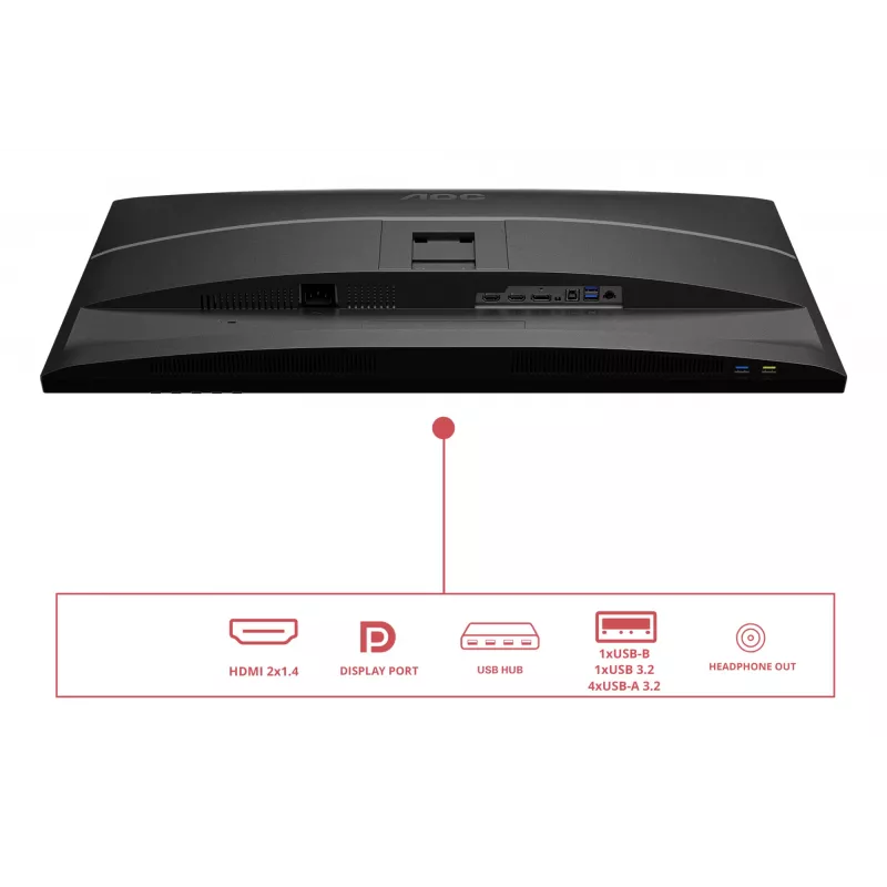 AOC E4 Q32E4U arvutimonitor 80 cm (31,5 tolli) 2560 x 1440 pikslit Quad HD LED Must