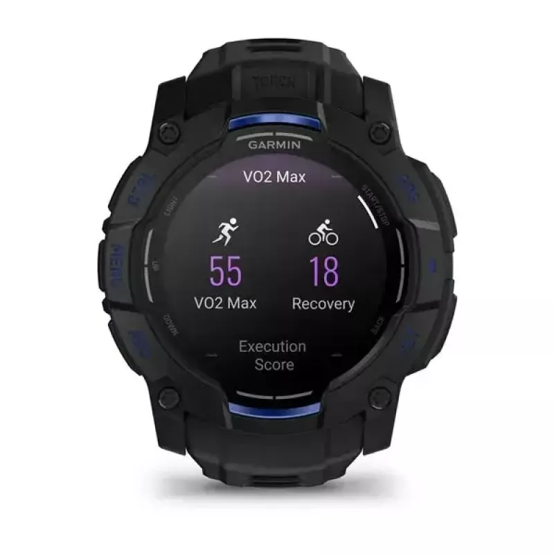 Nutikell GARMIN Instinct 3 45 mm, 1,3-tolline AMOLED, 416×416, GPS, alumiinium/GFRP-korpus, silikoonrihm