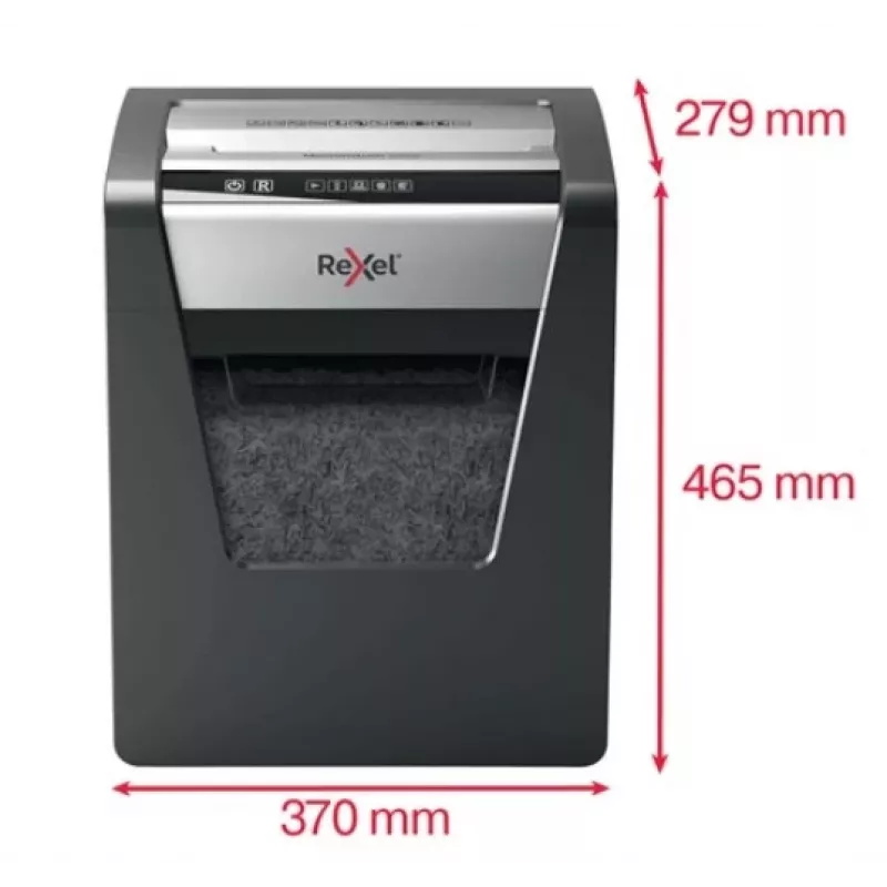 Rexel Momentum M510 Micro Cut paberipurustaja P5, Mikropurustus, 2 x 15 mm, 23 L, 250 lehte, 58 dB, Nupud