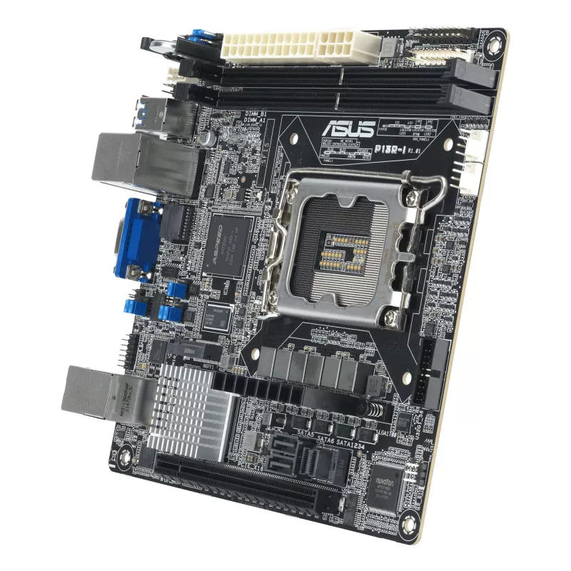 Emaplaat ASUS P13R-I Mini ITX, Intel C262 kiibistik, LGA 1700, DDR5, 2x DIMM, 64 GB, 6x SATA III, 3x RJ-45