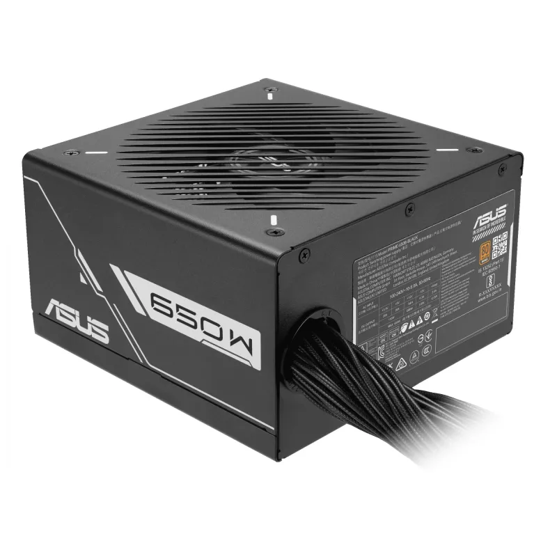 Toiteplokk ASUS Prime 650W ATX 20+4 pin, 80 PLUS Bronze, must, 13,5 cm ventilaator