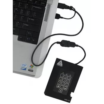 SSD-ketas Apricorn 256GB USB 3.2 Gen 1 Must A25-3PL256-S256F