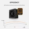 Toiteplokk Cougar ATLAS 650W ATX3.1 80 PLUS Bronze, 24-kontaktiline ATX, 120 mm ventilaator, must