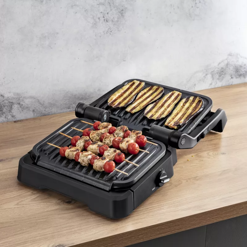 Kontaktgrill Tefal OptiGrill 2in1 GC7728 2100W Must