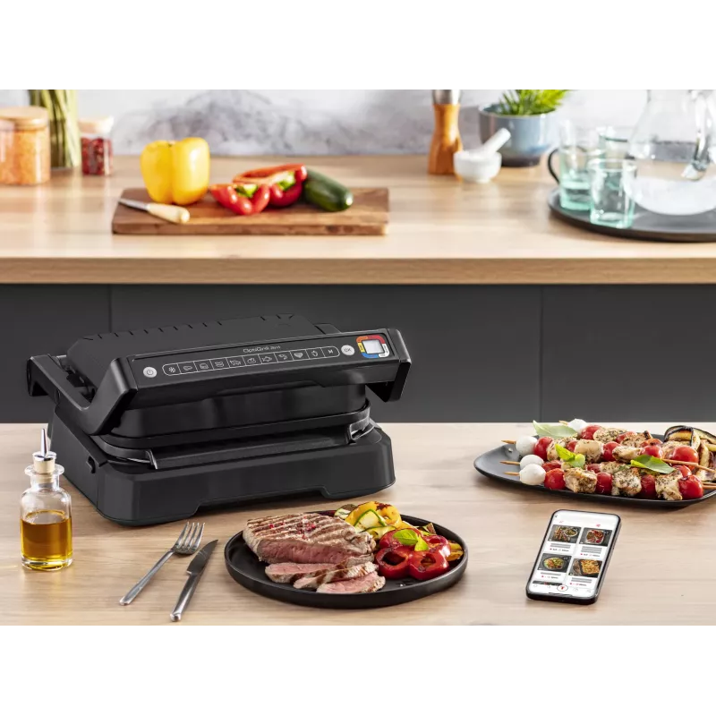 Kontaktgrill Tefal OptiGrill 2in1 GC7728 2100W Must