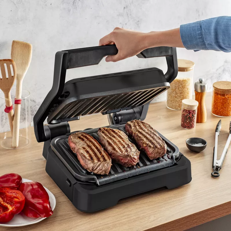 Kontaktgrill Tefal OptiGrill 2in1 GC7728 2100W Must