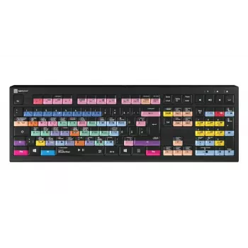 Klaviatuur LogicKeyboard LKB-PSO3-A2PC-DE — Täissuuruses USB QWERTZ saksa, 108 klahvi, LED-taustvalgustus, 1,8 m kaabel