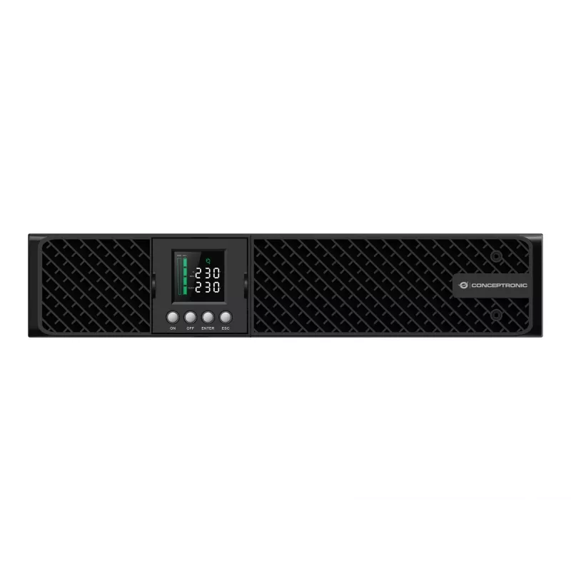 Conceptronic ZEUS51E2K 2000VA 2000W Online UPS, IEC, topeltmuundamine (Online), 2 kVA, 2000 W, Siinus, 220 V, 240 V