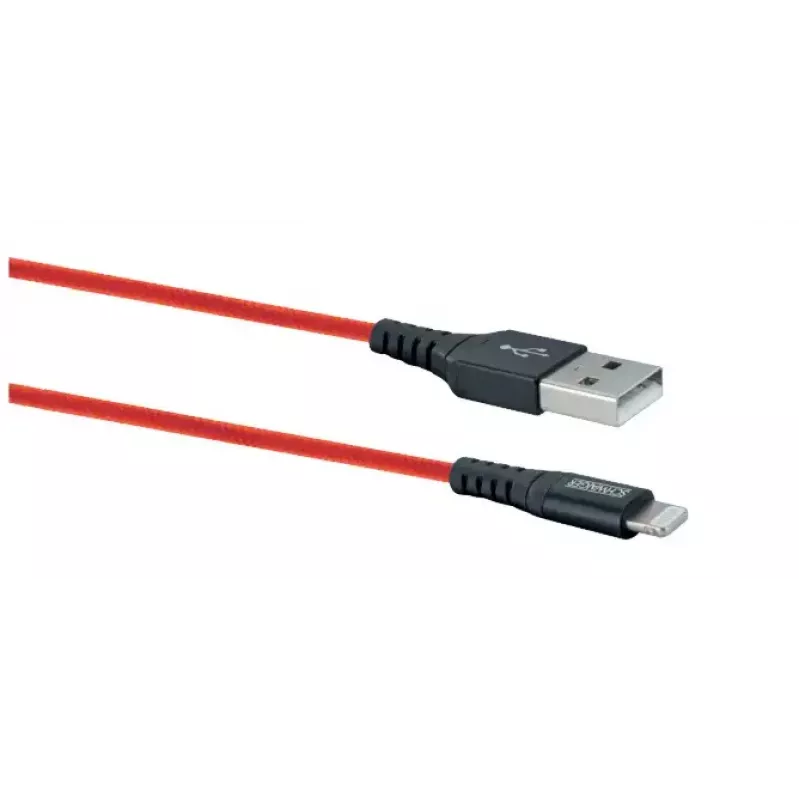 Mobiiltelefoni USB A – Lightning kaabel SCHWAIGER LPRO410 501, USB 2.0, 1.2 m, punane