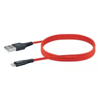 Mobiiltelefoni USB A – Lightning kaabel SCHWAIGER LPRO410 501, USB 2.0, 1.2 m, punane
