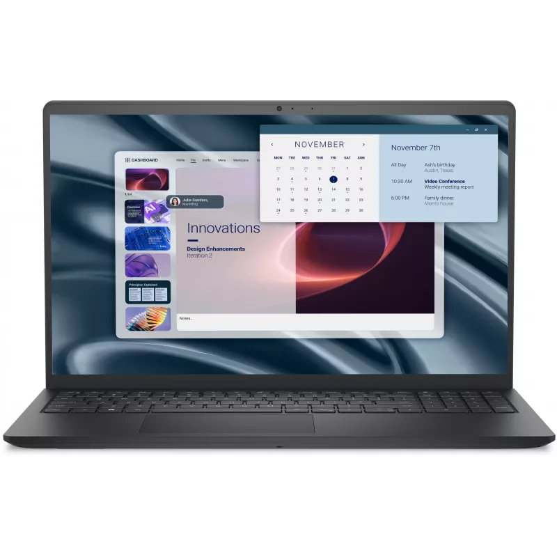 DELL Pro 15 Essential PV15255 AMD Ryzen™ 3 7320U sülearvuti 39,6 cm (15,6 tolli) Full HD 8 GB LPDDR5-SDRAM 512 GB SSD Wi-Fi 5 (802.11ac) Windows 11 Pro German Must