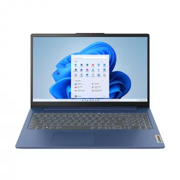 Lenovo IdeaPad õhuke 3 15AMN8 AMD Ryzen™ 5 7520U sülearvuti 39,6 cm (15,6 tolli) Full HD 16 GB LPDDR5-SDRAM 512 GB SSD Wi-Fi 6 (802.11ax) Windows 11 Home saksa sinine