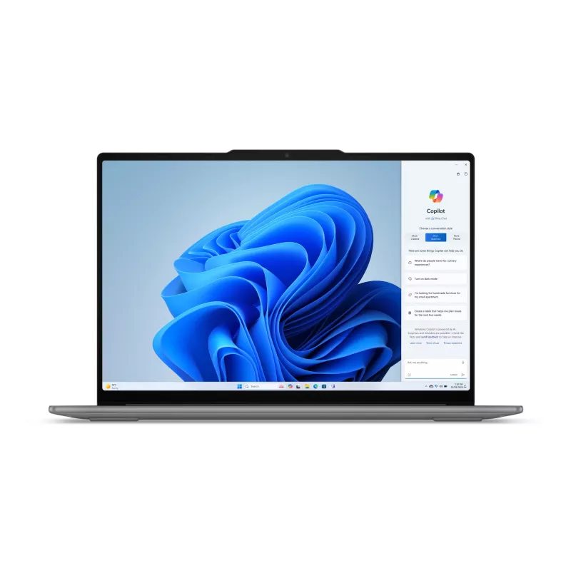 Lenovo Yoga õhuke 7 15ILL9 Copilot+ PC Intel Core Ultra 7 256V sülearvuti 38,9 cm (15,3 tolli) 2.8K 16 GB LPDDR5x-SDRAM 1 TB SSD Wi-Fi 7 (802.11be) Windows 11 Home saksa hall