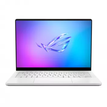 Sülearvuti ASUS ROG Zephyrus G14 GA403WR — AMD Ryzen AI 9 HX 370, 14-tolline WQXGA+ 2880×1800, 32 GB LPDDR5x, 2 TB SSD, RTX 5070 Ti, Windows 11 Home, valge