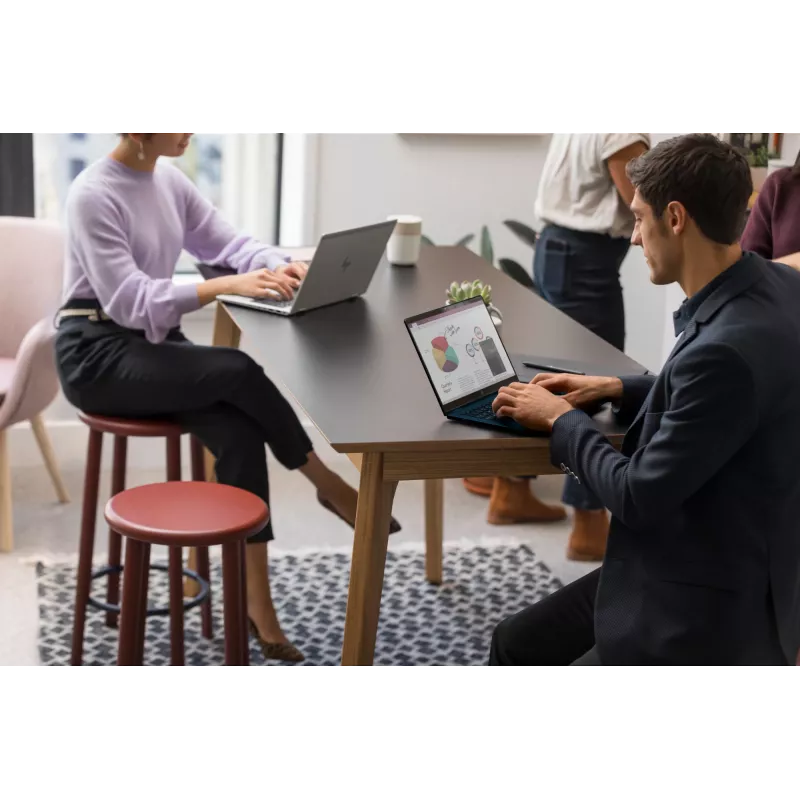 HP EliteBook X G1i Intel Core Ultra 5 226V sülearvuti 35,6 cm (14 tolli) WUXGA 16 GB LPDDR5x-SDRAM 512 GB SSD Wi-Fi 7 (802.11be) Windows 11 Pro hõbedane