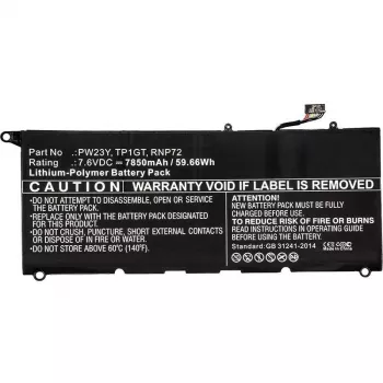 CoreParts sülearvuti aku Dellile, aku, DELL, XPS 13 9360, XPS 13 9360-D1605G