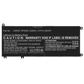RAYOVAC CoreParts MBXDE-BA0274 aku Dell Inspiron 13 jaoks (56,00 Wh, 15,2 V, 3685 mAh)