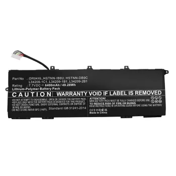 Sülearvuti aku CoreParts MBXHP-BA0301 — 6700 mAh, 7,7 V, 89,7×5,5×283,6 mm