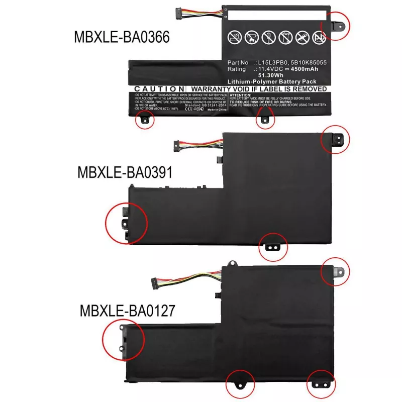 CoreParts MBXLE-BA0127 sülearvuti varuosa Aku