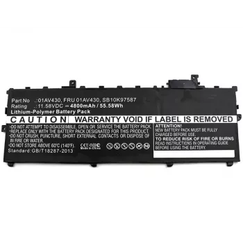 CoreParts sülearvutiaku Lenovo, Aku, Lenovo, ThinkPad X1 Carbon 2017