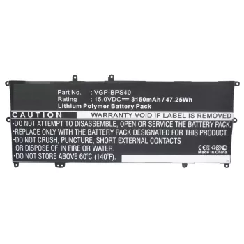 CoreParts sülearvuti aku Sony, Aku, Sony, SVF14N16CW, SVF14N26CW, SVF15N13CW, SVF15N18PW, VAIO Fit 14A, VAIO Fit 15