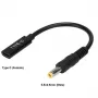 CoreParts MBXUSBC-CO0005 kaabli soovahetaja USB C 5,5*2,5 mm Must