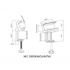 MicroConnect MC-DESKMOUNTW lauaklamber pistikupesade jaoks