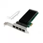 PCIe x1 võrgukaart MicroConnect MC-PCIEX1-82575-Q Intel 82575 kontrolleriga
