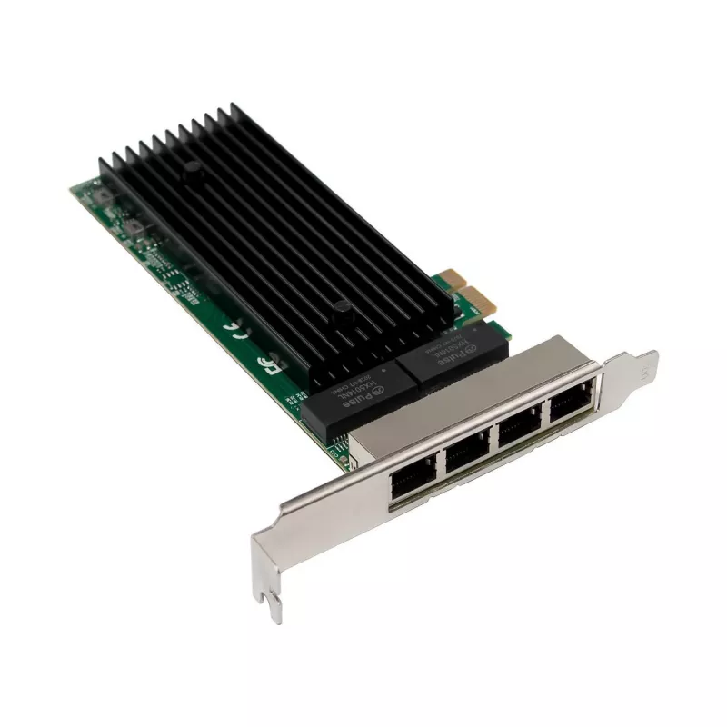 PCIe x1 võrgukaart MicroConnect MC-PCIEX1-82575-Q Intel 82575 kontrolleriga