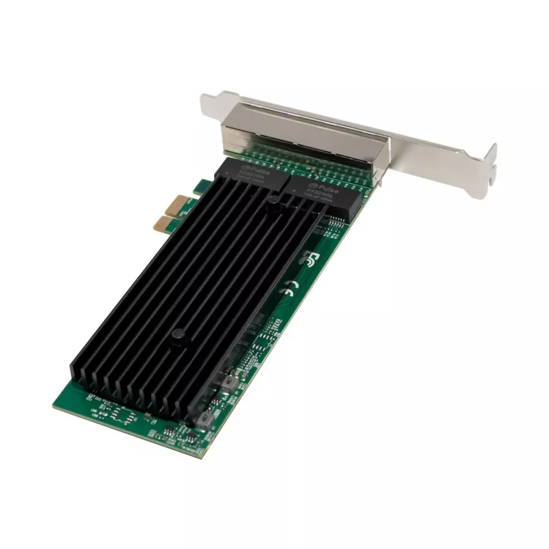 PCIe x1 võrgukaart MicroConnect MC-PCIEX1-82575-Q Intel 82575 kontrolleriga