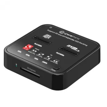 Meedia paljundaja CoreParts MS-CLONER-M2-SD Must USB USB-C M.2