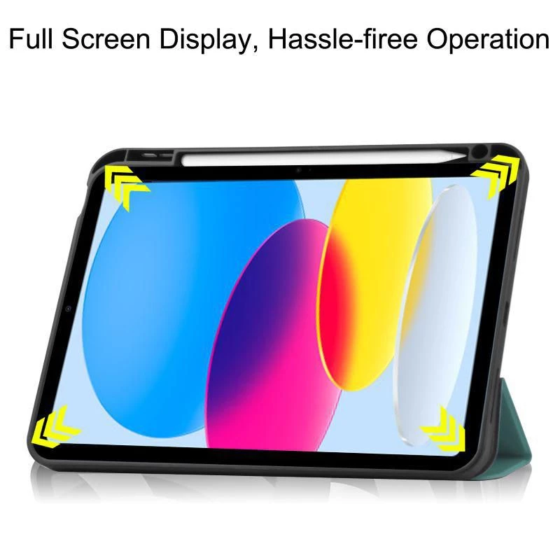 CoreParts TABX-IP10-COVER25 tahvelarvuti ümbris 27.7 cm (10.9 tolli) klappümbris Roheline