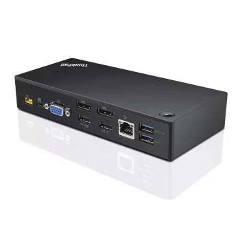 Lenovo 40A90090DK sülearvuti dokkimisjaam/pordireplikaator Juhtmega ühendatud USB 3.2 Gen 1 (3.1 Gen 1) USB-C Must